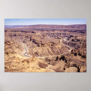 Canyon (Fischfluss) in Südnamibia, Afrika Poster