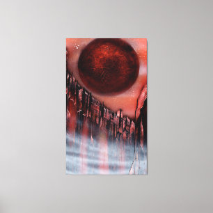 Canyon in Crimson Leinwanddruck