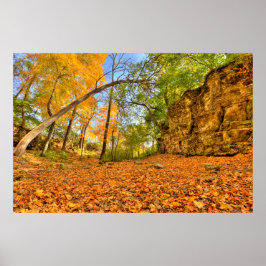 Canyon Indian Village im Herbst, Kolumbus, Ohio Poster
