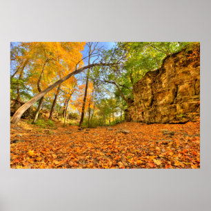 Canyon Indian Village im Herbst, Kolumbus, Ohio Poster