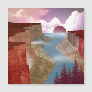 Canyon Ocean Landscape Magnetkarte