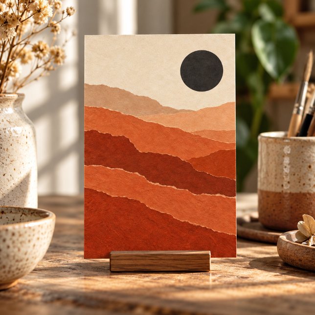 Canyon-Papier-Studie-Kunstdruck Poster (4 x 6 inch unframed semi-gloss print. Flat printed artwork. Styled scene; props not included.)