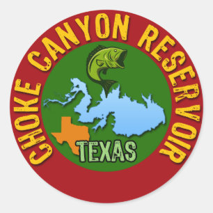 Canyon Reservoir, Texas Runder Aufkleber