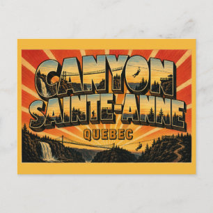 Canyon Sainte-Anne Quebec Naturwunder Postkarte