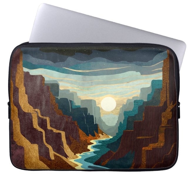 Canyon Sunset Landschaft Laptopschutzhülle (Vorderseite)