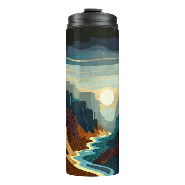 Canyon Sunset Landschaft Thermosbecher (Vorderseite)