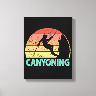 Canyoning Canyoneer Abseilen Canyoneering Leinwanddruck