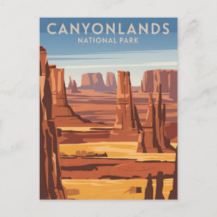 Canyonlands National Park im Vintage-Stil Postkarte