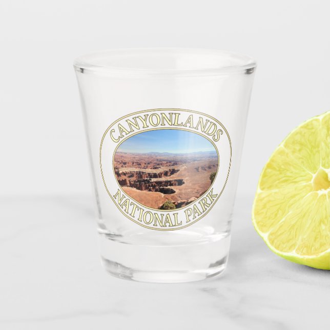 Canyonlands National Park in Moab, Utah Schnapsglas (Vorderseite)