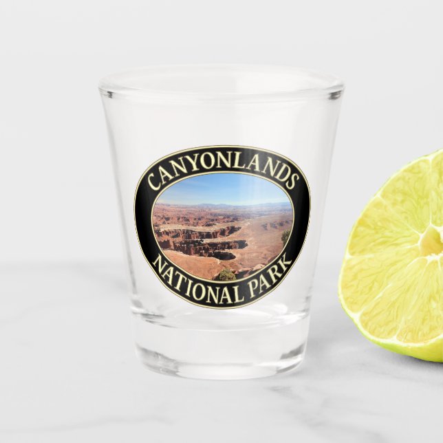 Canyonlands National Park in Moab, Utah Schnapsglas (Vorderseite)