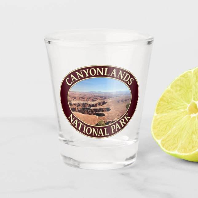 Canyonlands National Park in Moab, Utah Schnapsglas (Vorderseite)