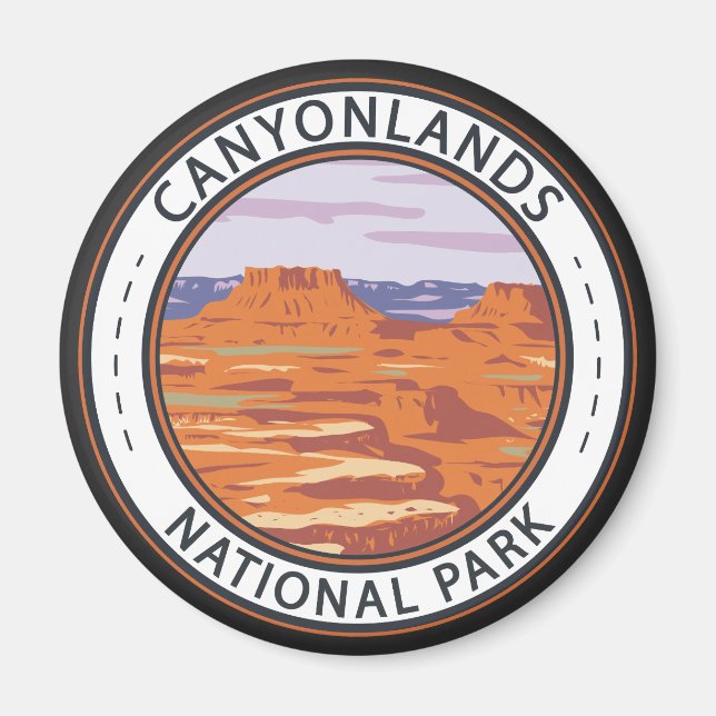 Canyonlands National Park Island Im Sky Abzeichen Magnet (Vorne)