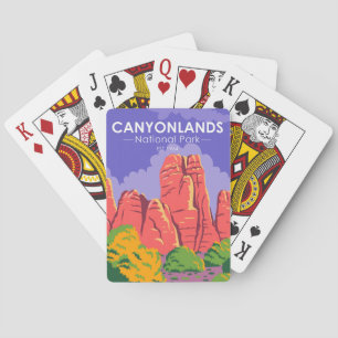 Canyonlands National Park Utah Vintage Spielkarten