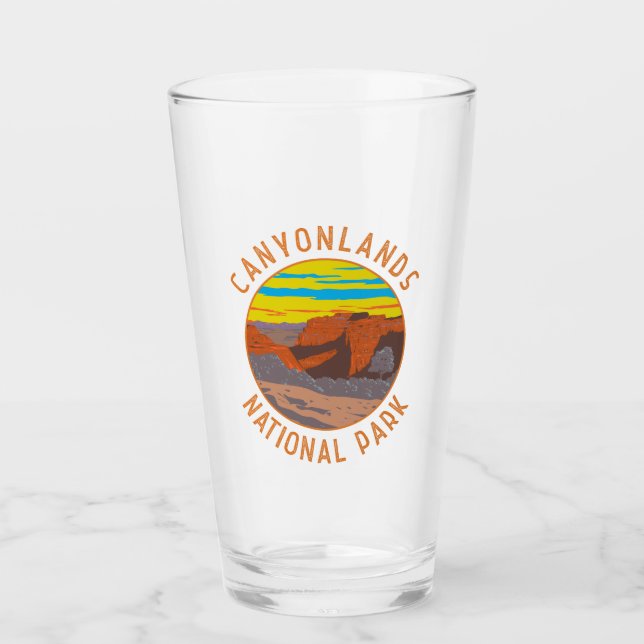 Canyonlands Nationalpark Moab Vintage Glas (Vorderseite)