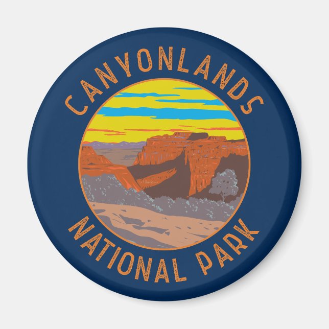 Canyonlands Nationalpark Moab Vintage Magnet (Vorne)