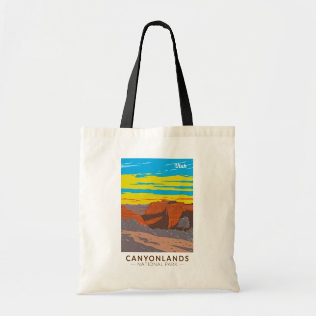 Canyonlands Nationalpark Moab Vintage Tragetasche (Vorne)