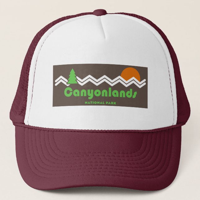 Canyonlands Nationalpark Retro Truckerkappe (Vorderseite)