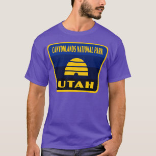 Canyonlands Nationalpark Utah Retro Abzeichen Bl T-Shirt