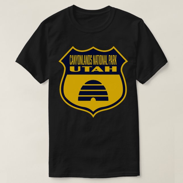 Canyonlands Nationalpark Utah Retro Flaggenschild  T-Shirt (Design vorne)