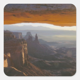 CANYONLANDS NATIONALPARK, UTAH. USA. Ansicht Quadratischer Aufkleber
