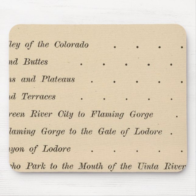 Canyons des Colorado Mousepad (Vorne)