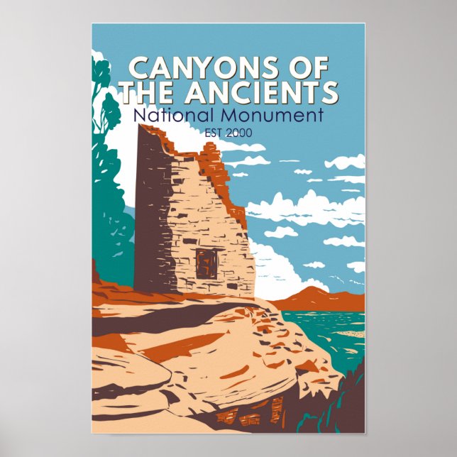 Canyons of the Ancients National Monument Colorado Poster (Vorne)