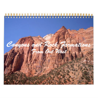 Canyons und Felsformationen aus dem Westen Kalender
