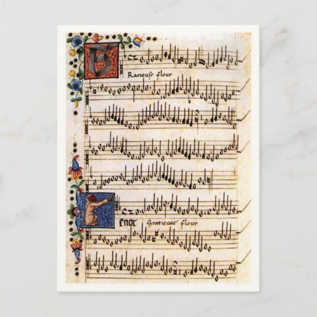 Canzoniere für drei und vier Stimmen Postkarte (Vorderseite)