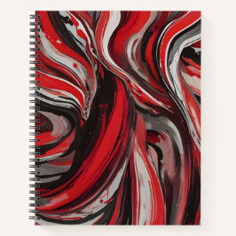 Caos en Rojo, Blanco y Negro Notizbuch