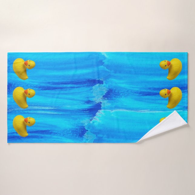 Caoutchouc jaune mignon (Serviette de bain)