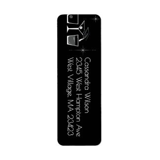 Cap and Cocktail Graduation Party Black