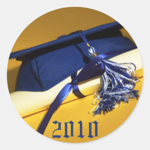 Cap and Tassel Custom Abschluss Einladung Siegel_2 Runder Aufkleber