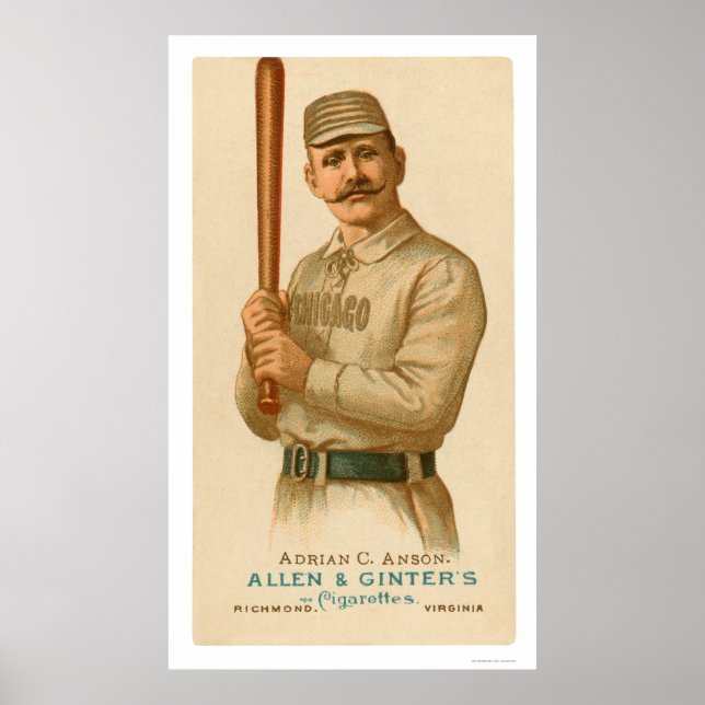 Cap Anson Baseball Card 1887 Poster (Vorne)