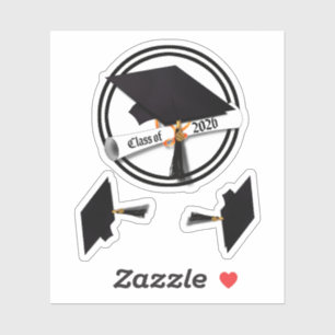 Cap Diploma Class 2026 Abschluss Aufkleber