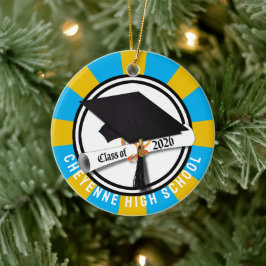Cap Diploma Class 2026 Foto Abschluss Keramik Ornament