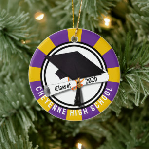 Cap Diploma Class 2026 Foto Abschluss Keramik Ornament