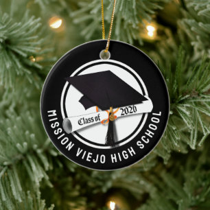 Cap Diploma Class 2026 Foto Abschluss Keramik Ornament