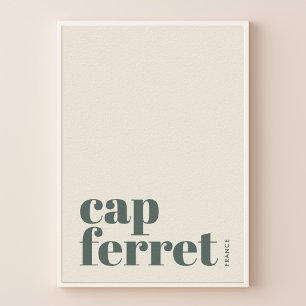 Cap Ferret Frankreich modernes Stadtplakat Poster