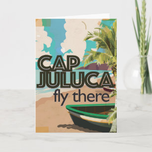 Cap Juluca Anguilla Vintage Urlaubsposter Feiertagskarte