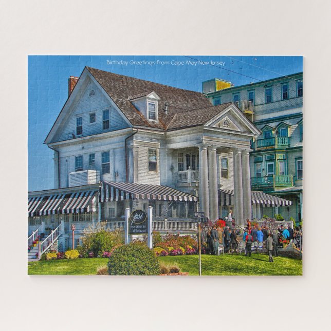Cap May New Jersey.Christmas Greetings Jigsaw Puzz (Horizontal)