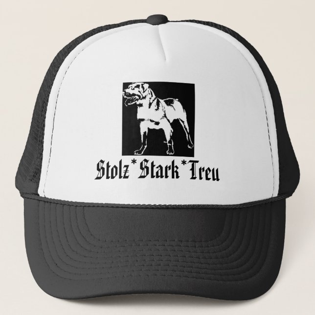 Cap-Rottweiler Truckerkappe (Vorderseite)