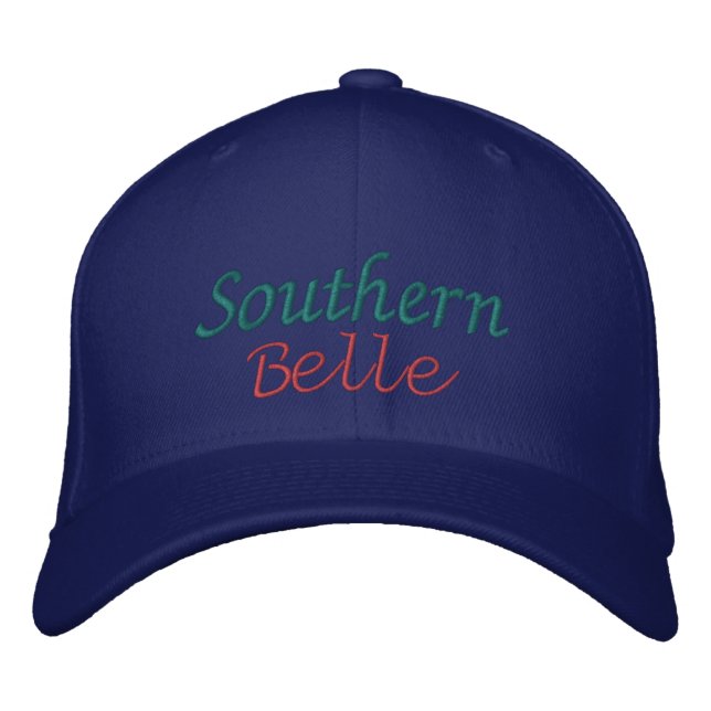 Cap - Southern Belle Bestickte Baseballkappe (Vorderseite)