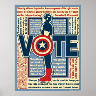 Cap will Ihnen zur Abstimmung Poster