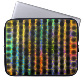 Capa colorida e muito bolada, Bolinhas pretas... Laptopschutzhülle