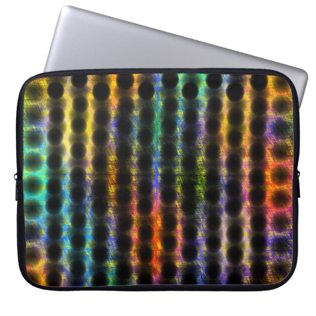 Capa colorida e muito bolada, Bolinhas pretas... Laptopschutzhülle (Vorderseite)