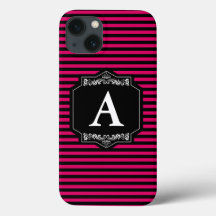 Capa iPhone 8/7, Tough Listras Pink Monograma