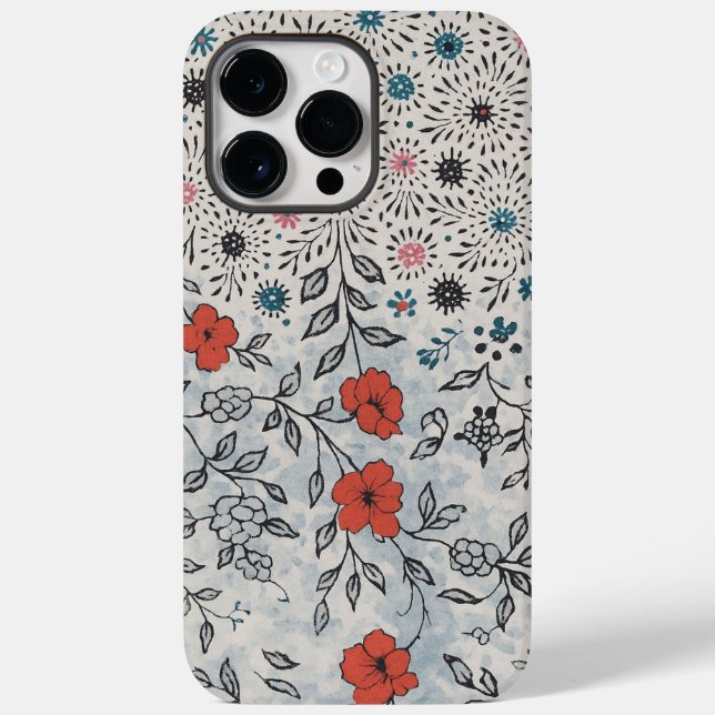 Capa para celular florais artístico  Case-Mate iPhone 14 pro max hülle (Rückseite)