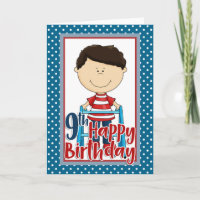 Capable Boy with Walker - Happy 9. Geburtstag
