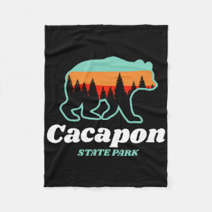 Capacon State Park West Virginia Bär Sommer Fleecedecke