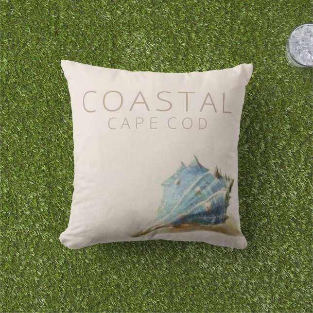 Capal Cod Vintag Seashell Beach House Kissen (Golfball-Marker)